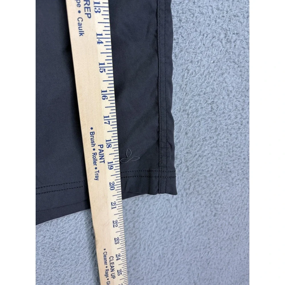 PrAna Shorts Mens 38 Gray Nylon Stretch Chino Casual Travel Lightweight Hiking